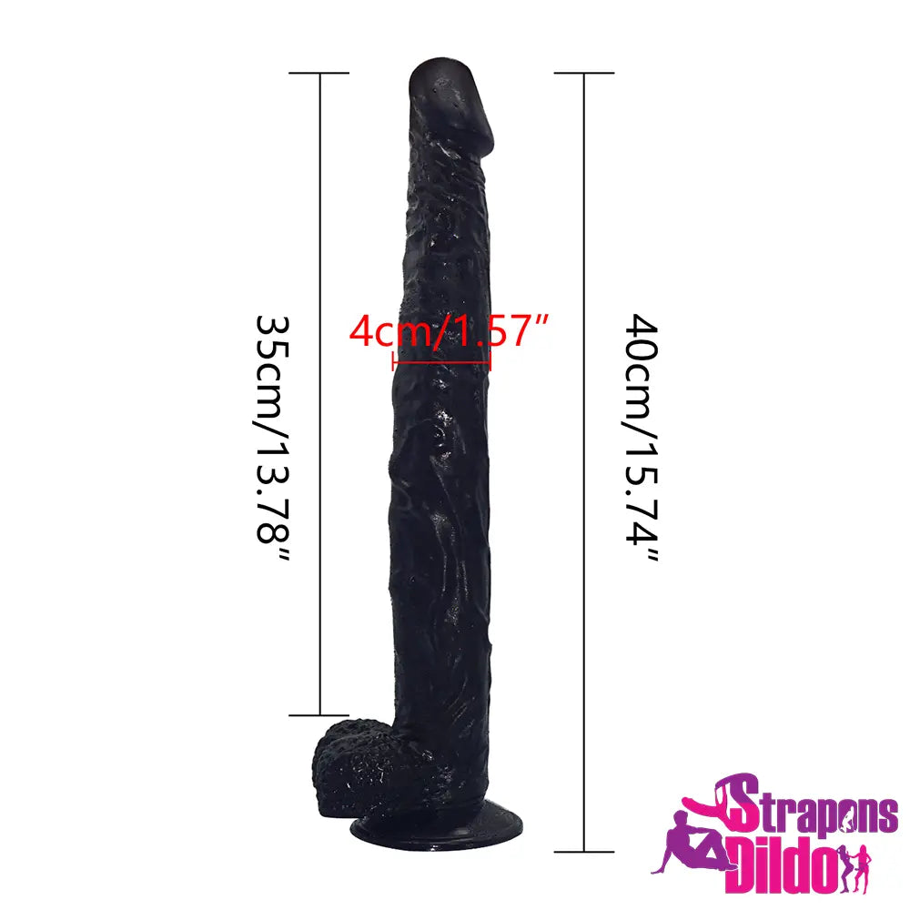 15.74in Super Long Realistic PVC Strap on Dildo For Women Gay - Strap ons Dildo