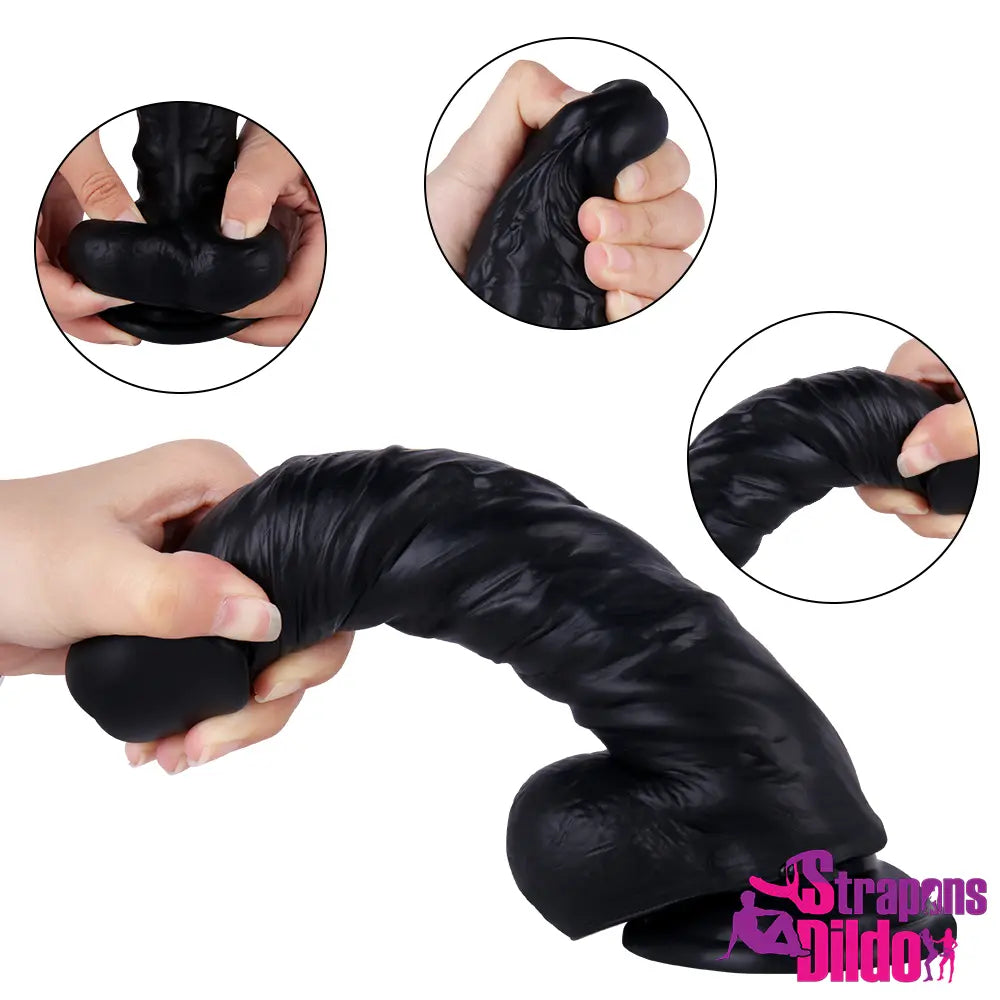 7.87in Lifelike Soft Silicone Strap On Dildo For Female Masturbation - Strap ons Dildo