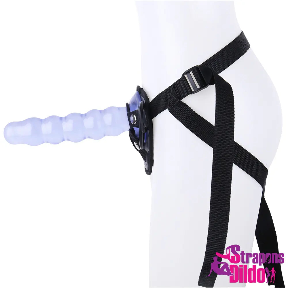 9.05in Strap On Dildo Big Butt Plug With Beads For Female Lesbian - Strap ons Dildo