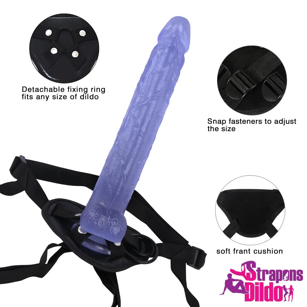 13.38in Realistic Curved Big Strap On Dildo Curved Throat Sex Toy - Strap ons Dildo