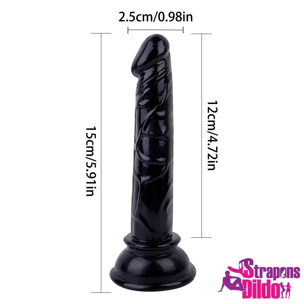 5.91in Realistic Strap On Dildo For Lesbian Gay Men Masturbation Toy - Strap ons Dildo