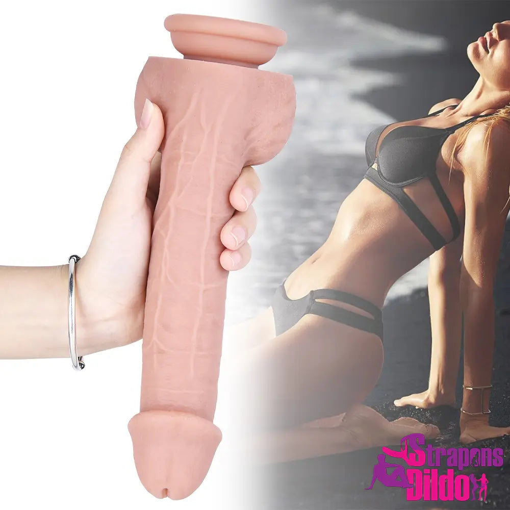 9.45in Realistic Quality Large Strap On Dildo For Women Female Masturbator - Strap ons Dildo