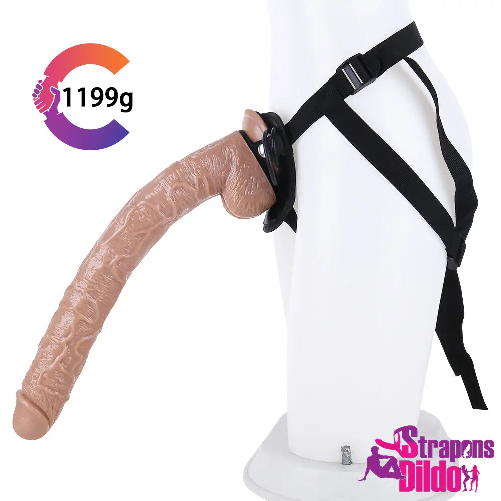 16.93in Lifelike Super Long Strap On Dildo For Women Massage Love Toy