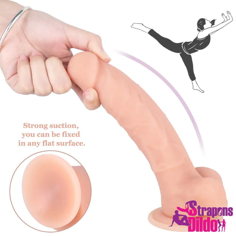 7.48in Realistic Soft Silicone Strap On Dildo Female Vagina Masturbator - Strap ons Dildo