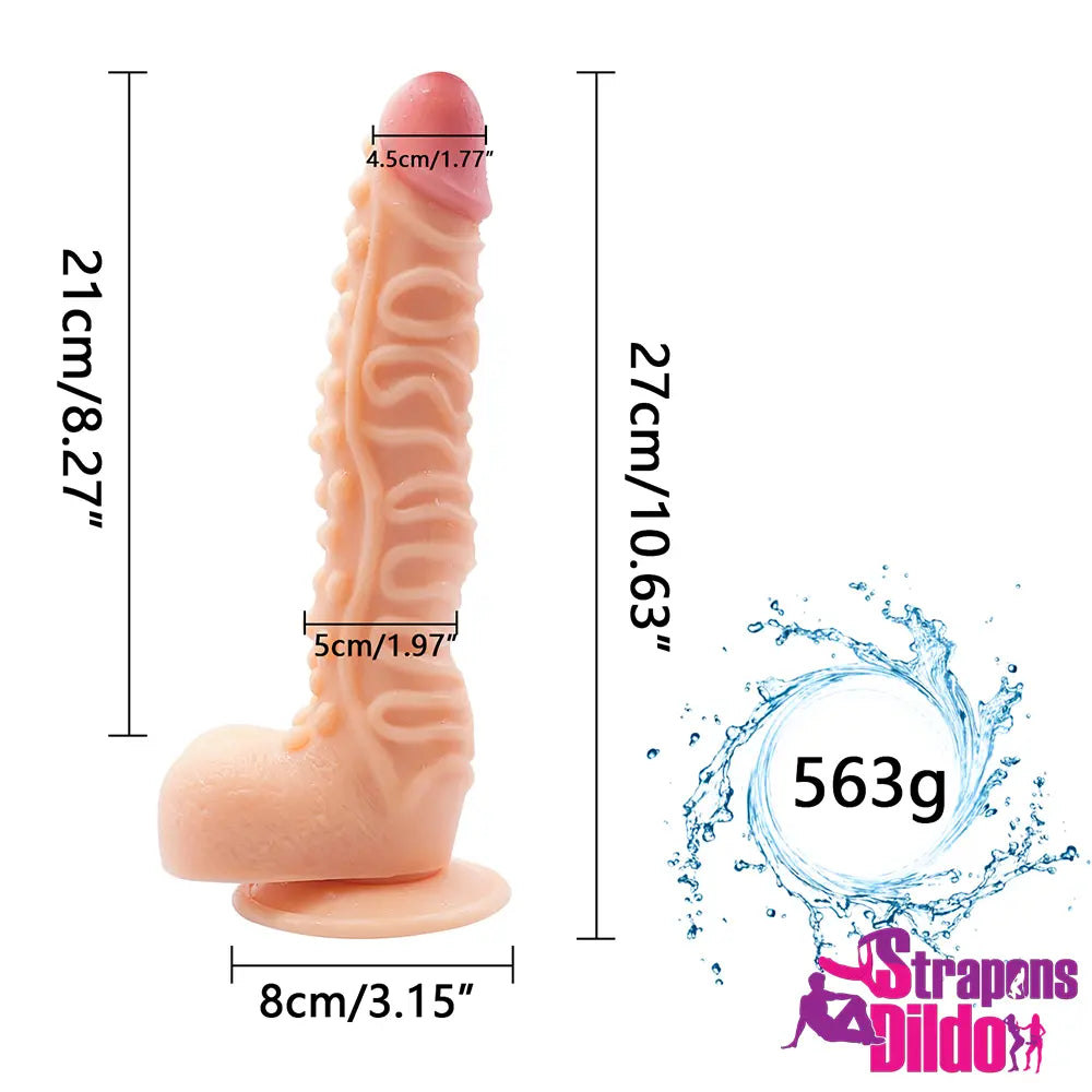 10.63in Animal Odd Strap on Dildo With Knots For Women