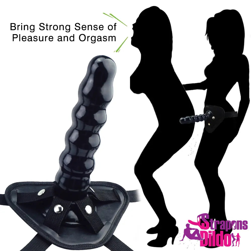 9.05in Beads Wearable Lifelike Strap On Dildo For Lesbian Toy - Strap ons Dildo