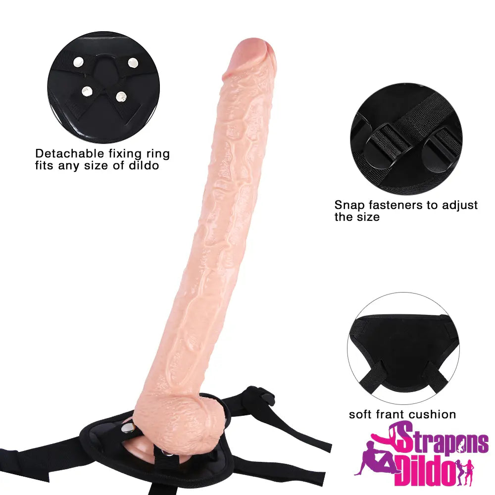 16.93in Lifelike Super Long Strap On Dildo For Women Massage Love Toy - Strap ons Dildo