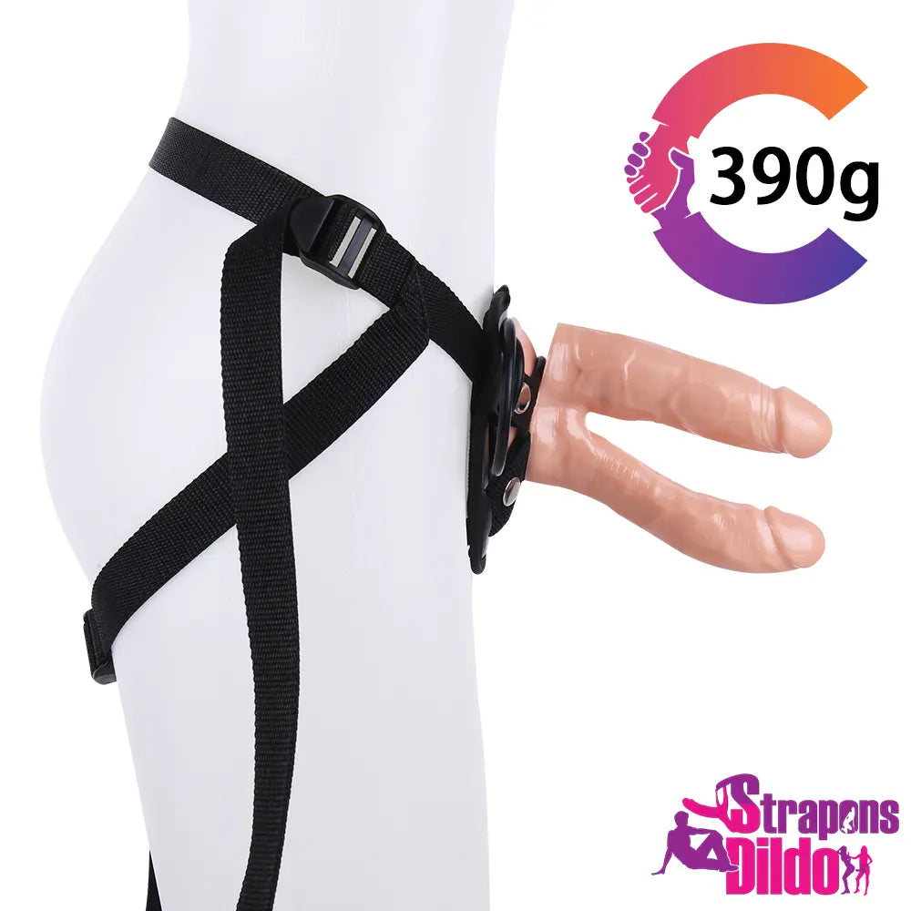 5.91in Premium Double Penetration Strap On Dildo For Women Men Sex - Strap ons Dildo