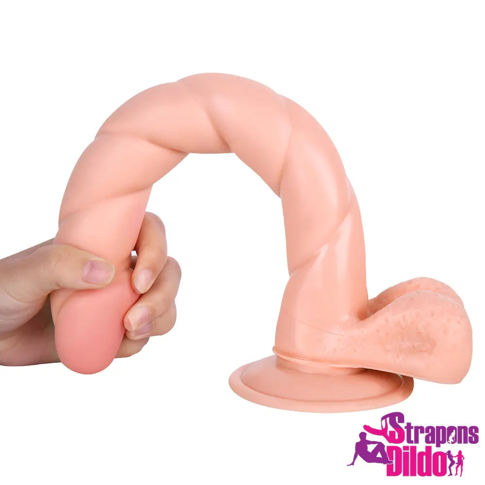 12.6in Realistic Big Spiral Fantasy Strap On Dildo For Vagina Massage - Strap ons Dildo