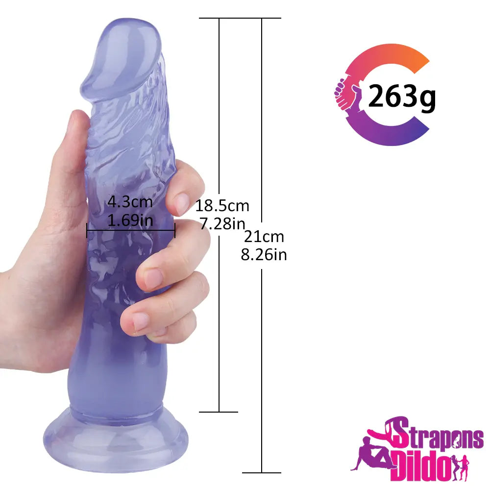 8.26in Real Hands-Free Big Strap On Dildo For Couples Men Anal Dildo - Strap ons Dildo