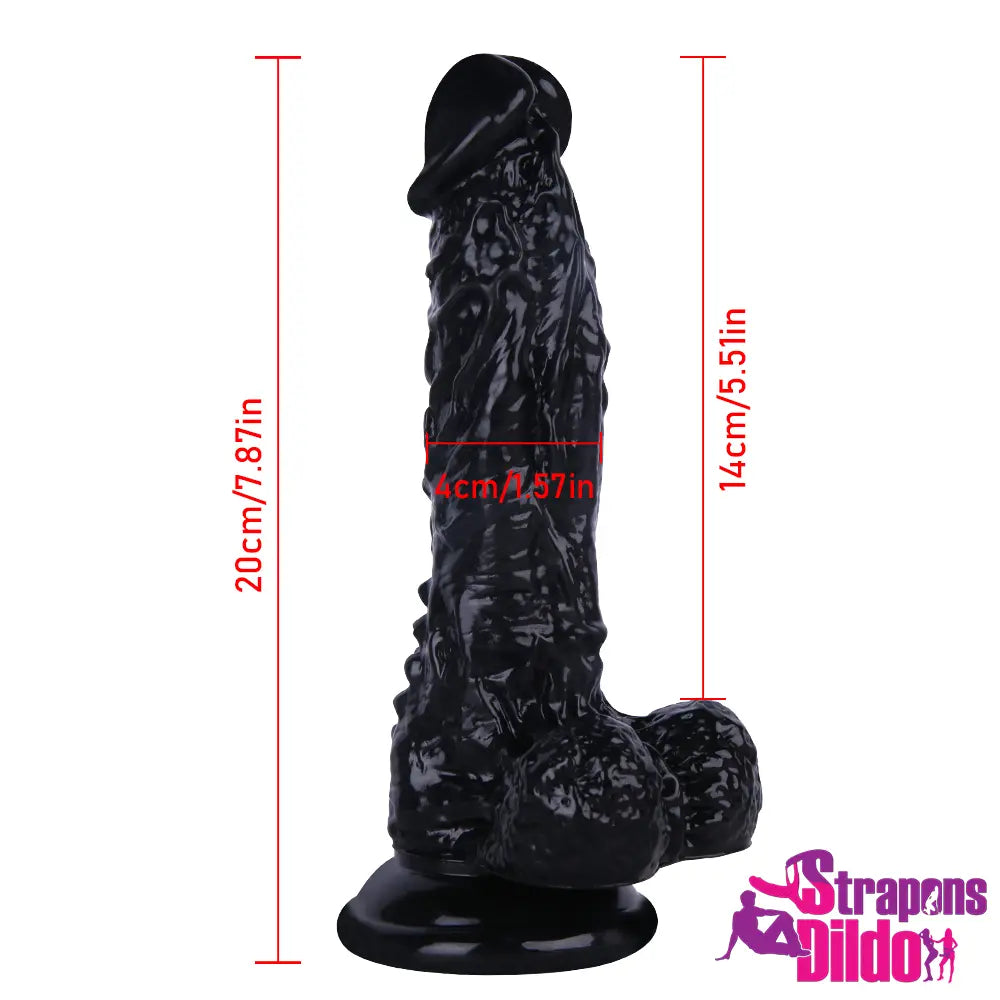 7.87in Realistic Skin Feeling Strap On Dildo G Spot Adult Sex Toy - Strap ons Dildo