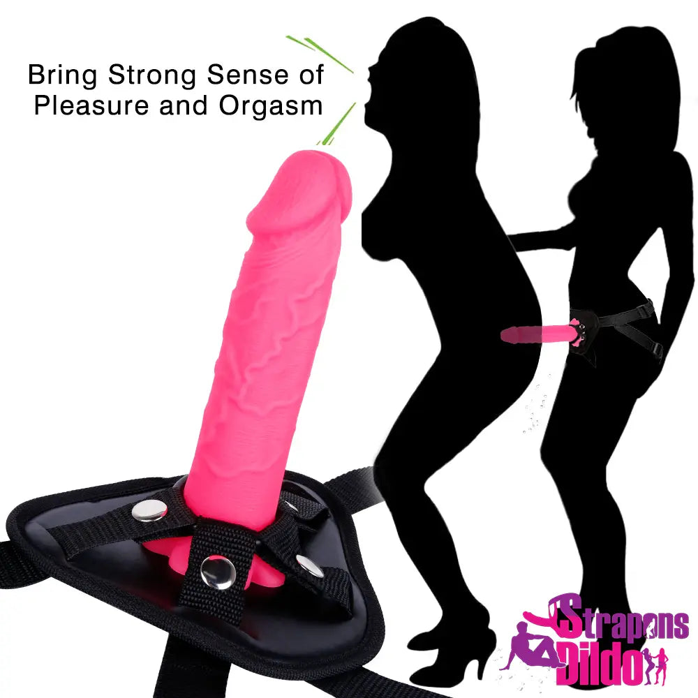 7.08in Realistic Strap On Dildo For Women Men Couples Sex Toy - Strap ons Dildo