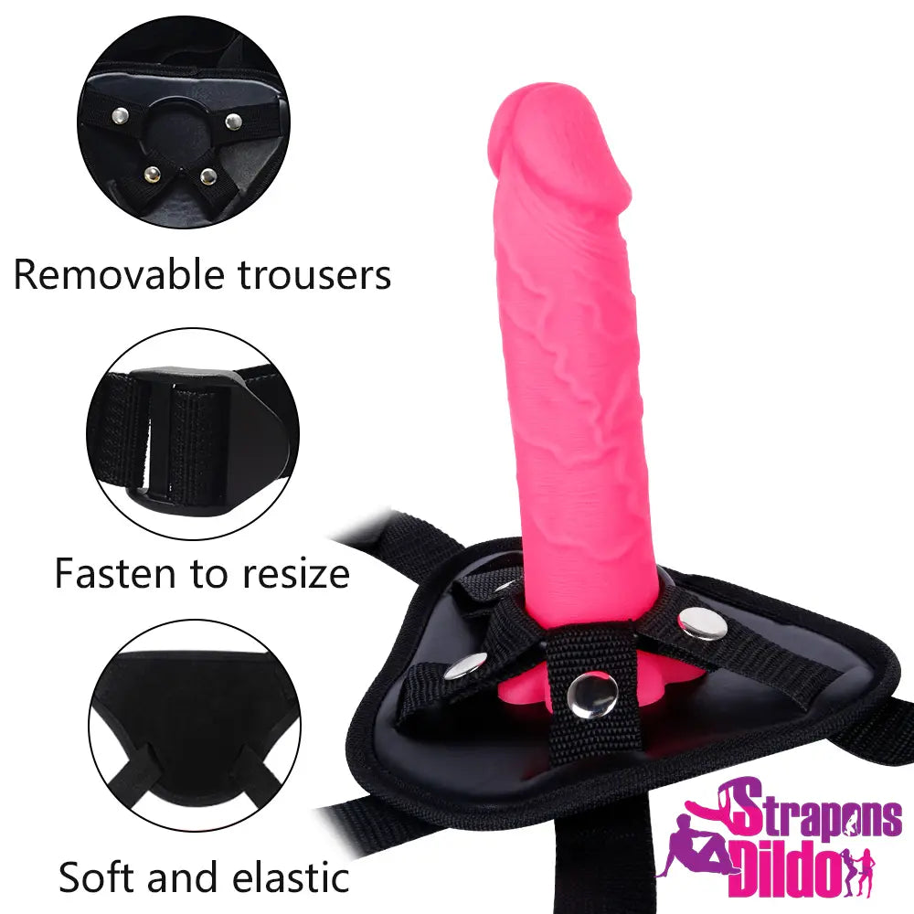 7.08in Realistic Strap On Dildo For Women Men Couples Sex Toy - Strap ons Dildo