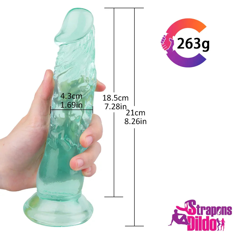 8.26in Real Hands-Free Big Strap On Dildo For Couples Men Anal Dildo - Strap ons Dildo