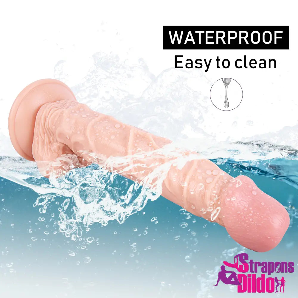 10.25in Realistic Unisex Big Strap On Dildo For Female With Suction Cup - Strap ons Dildo