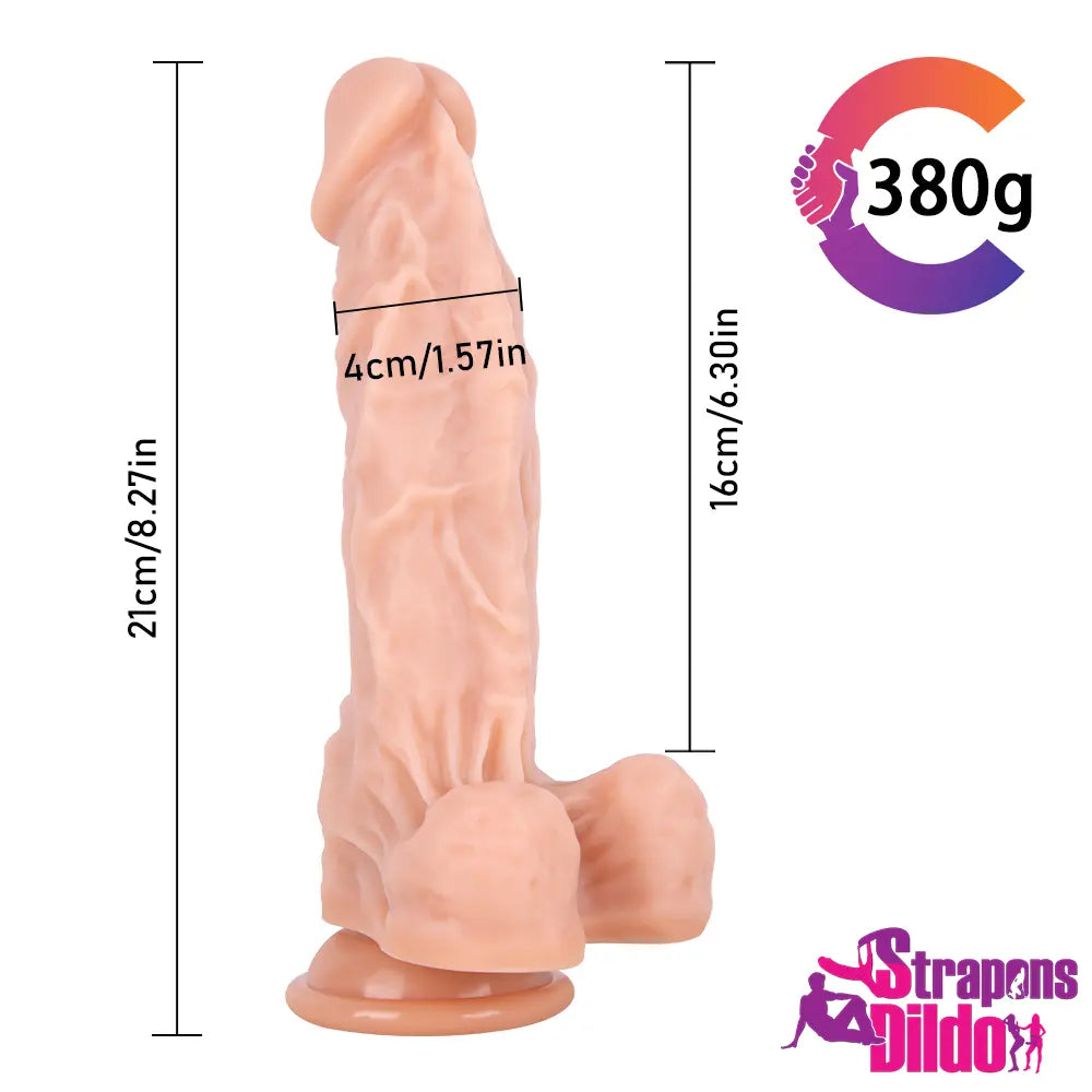 8.27in Premium Silicone Soft Strap On Dildo For Women G-spot Simulation - Strap ons Dildo