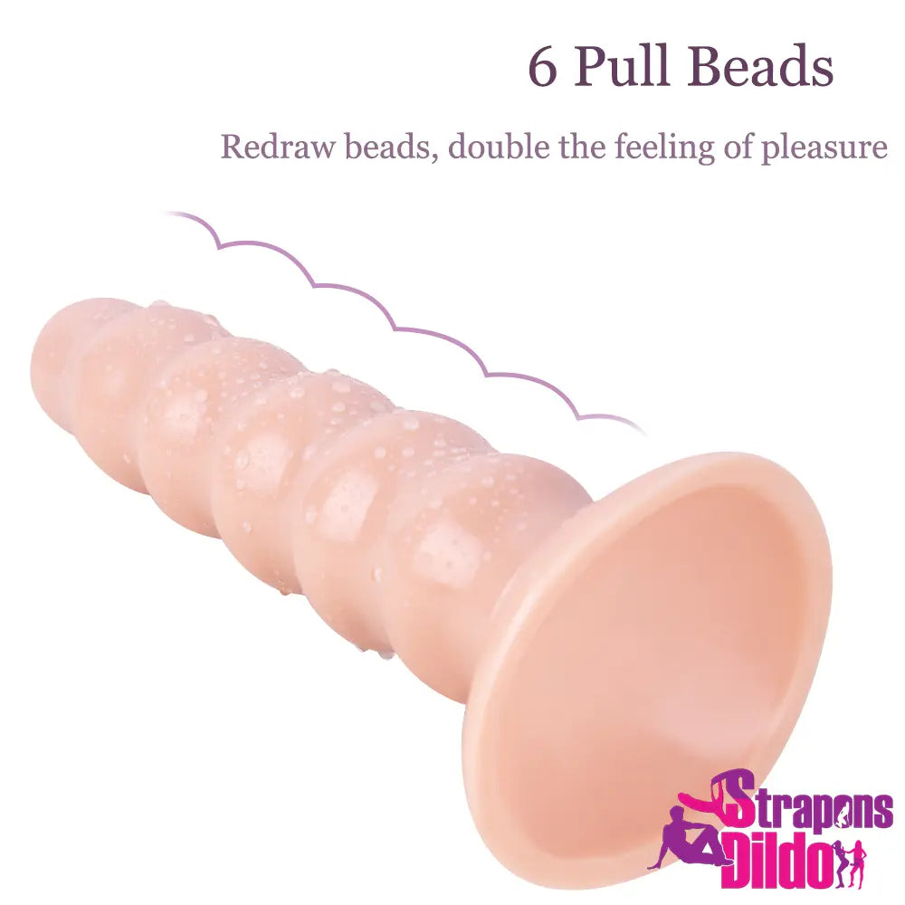 9.05in Strap On Dildo Big Butt Plug With Beads For Female Lesbian - Strap ons Dildo