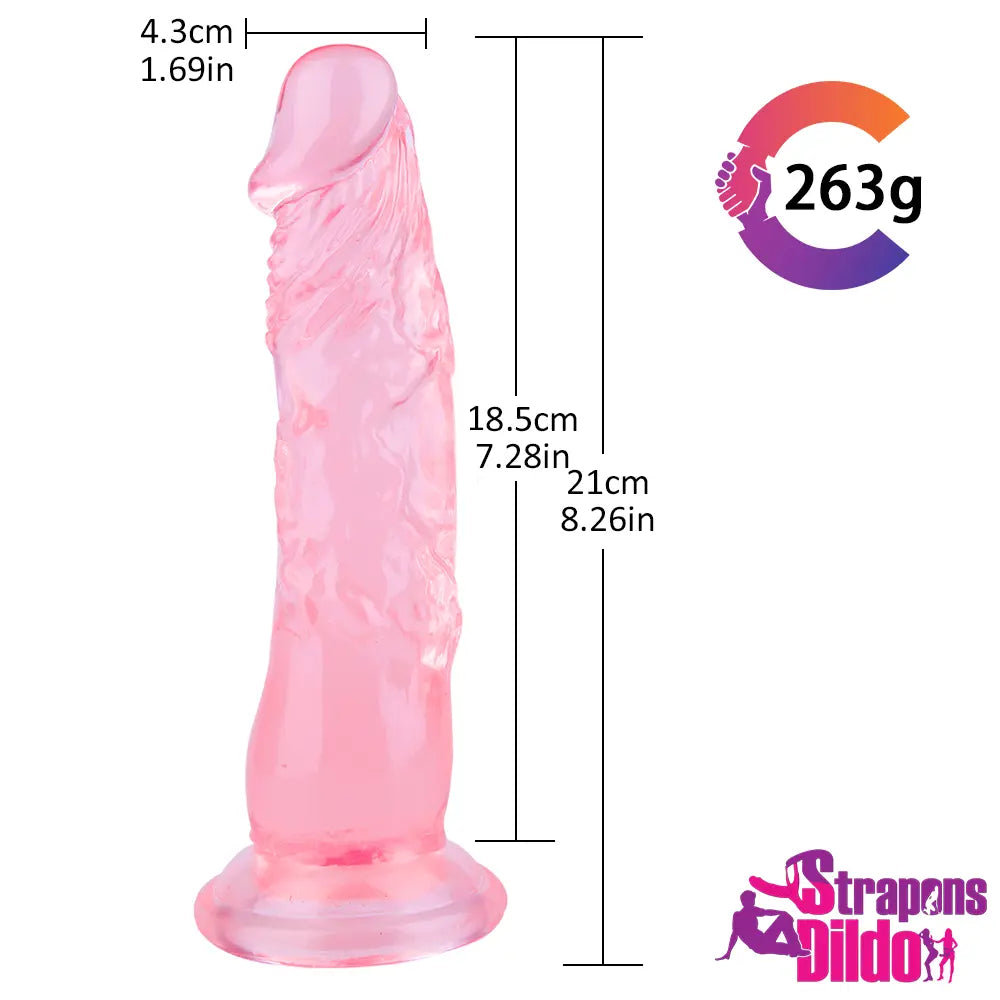 8.26in Real Hands-Free Big Strap On Dildo For Couples Men Anal Dildo - Strap ons Dildo