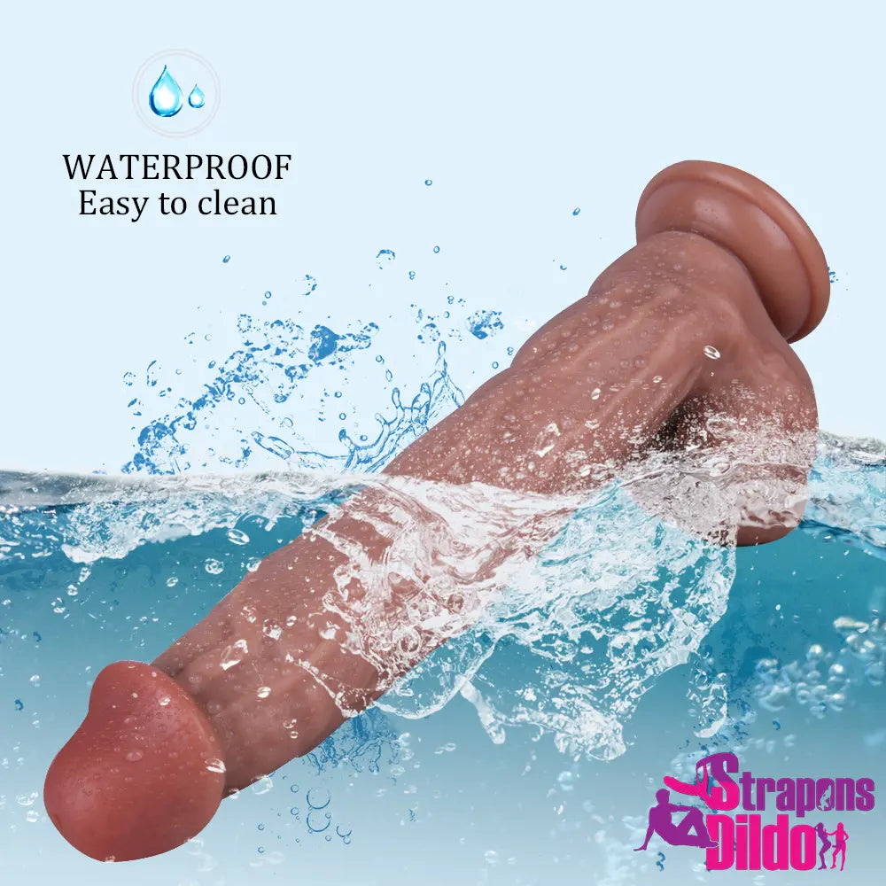 11.41in Lifelike Silicone Large Strap On Dildo For Women Men Sex - Strap ons Dildo