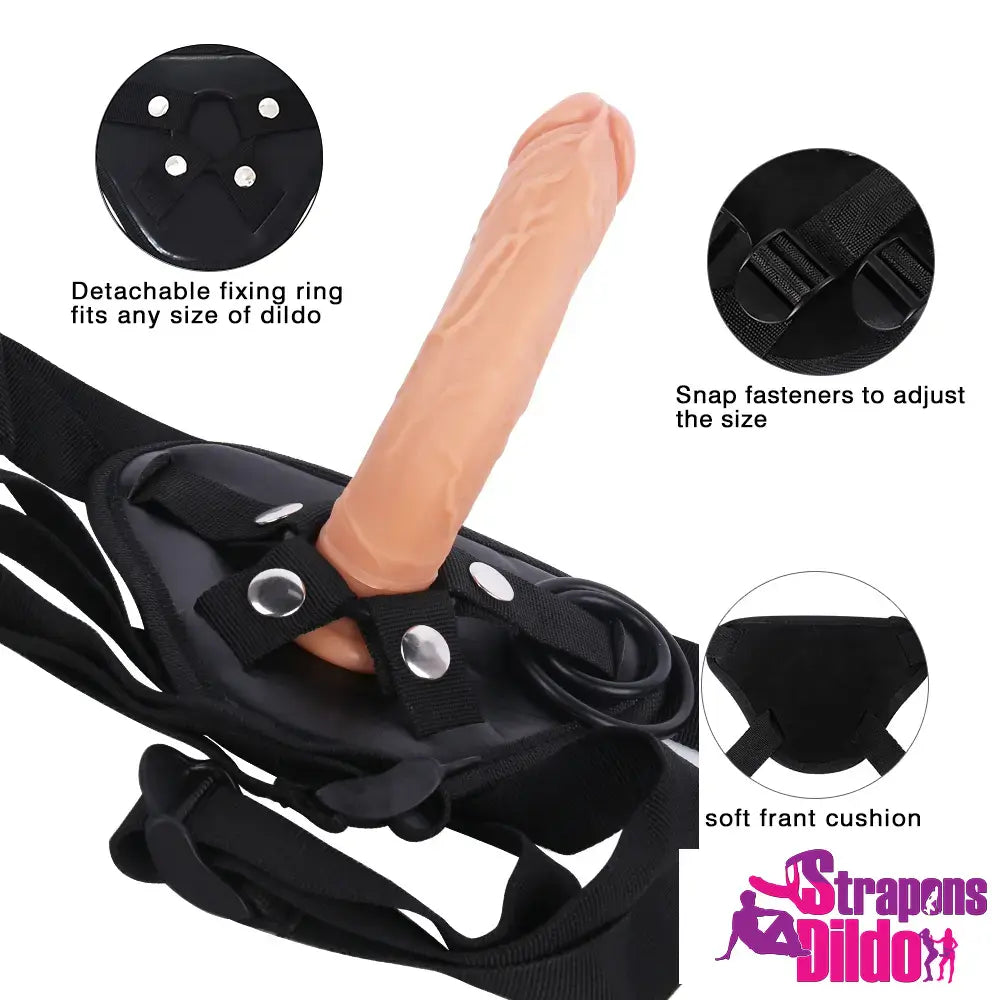 6.88in Super Skin Lifelike Soft Silicone Strap On Dildo For Women - Strap ons Dildo