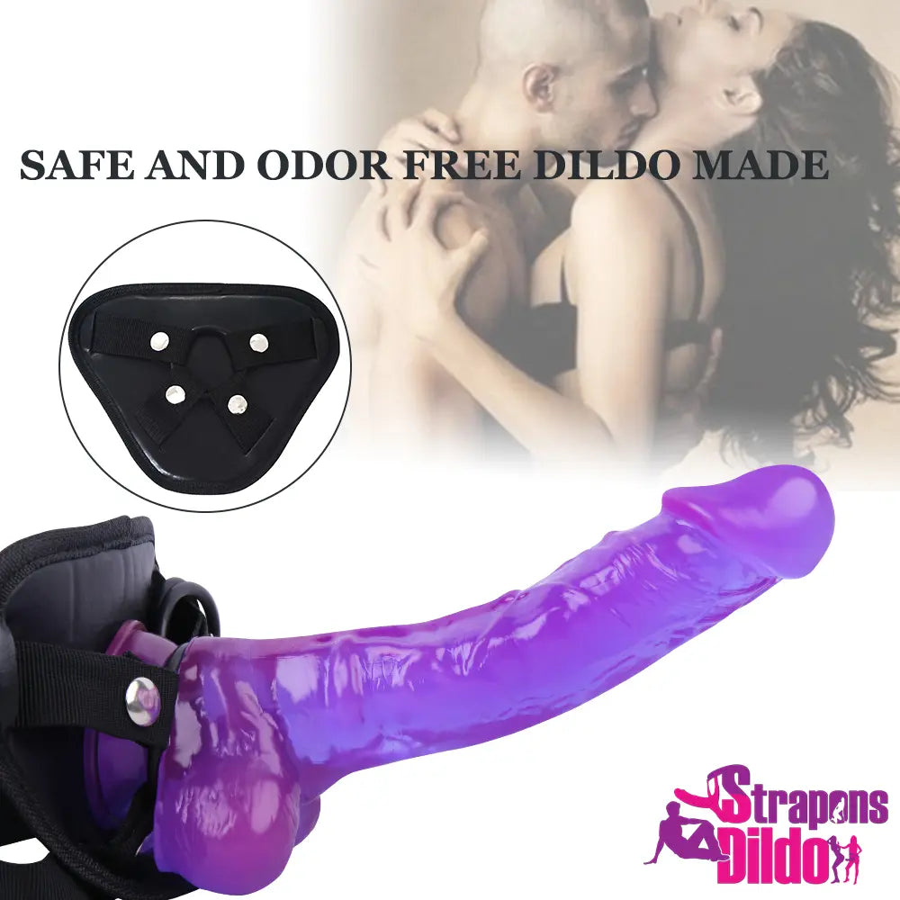 9.45in Realistic Strap On Dildo Real Skin Adult Sex Toy For Anus - Strap ons Dildo