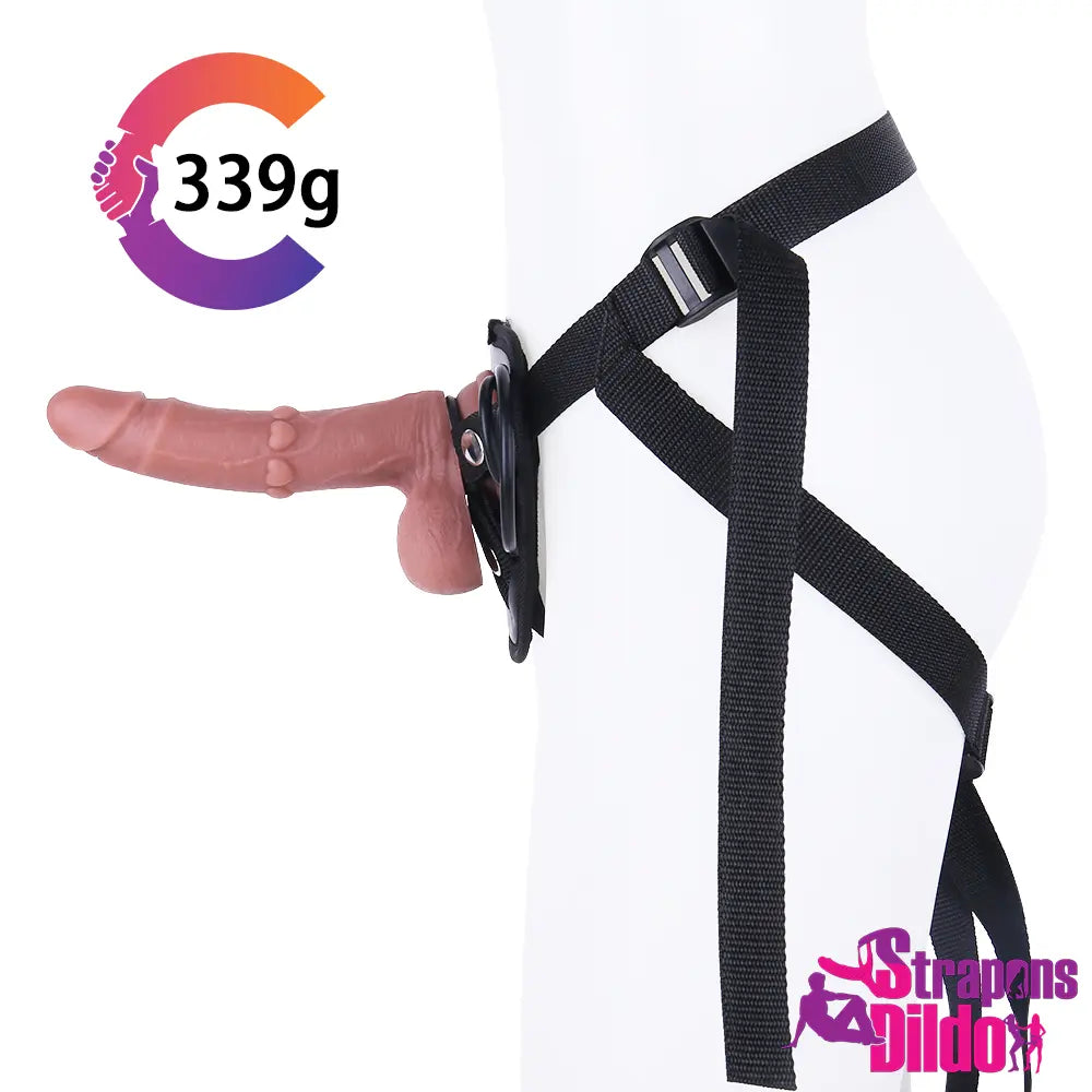 8.66in Lifelike Big Silicone Soft Strap On Dildo For Couple Adult Sex - Strap ons Dildo