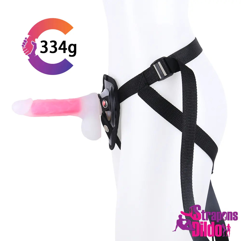 7.09in Lifelike Silicone Strap On Dildo For Women Men Couple Sex - Strap ons Dildo