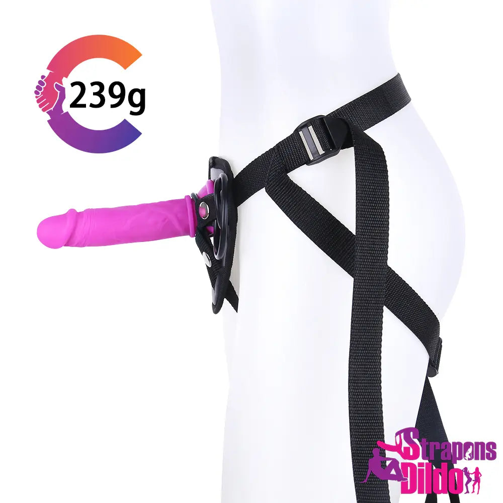 6.3in Real Silicone Soft Strap On Dildo For Woman G-spot Simulation - Strap ons Dildo