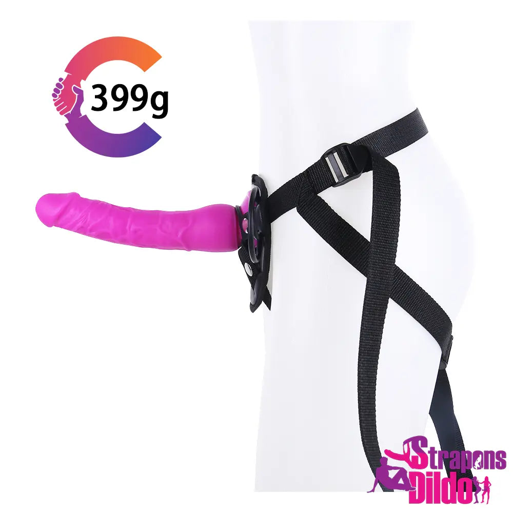 9.06in Realistic Big Silicone Soft Strap On Dildo For Sex Simulation