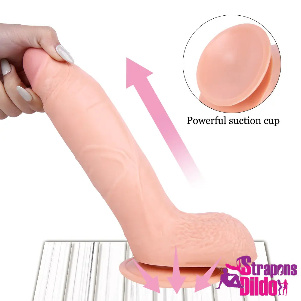 8.9in Thick Real Touching Feeling Big Strap On Dildo Adult Sex Toy - Strap ons Dildo