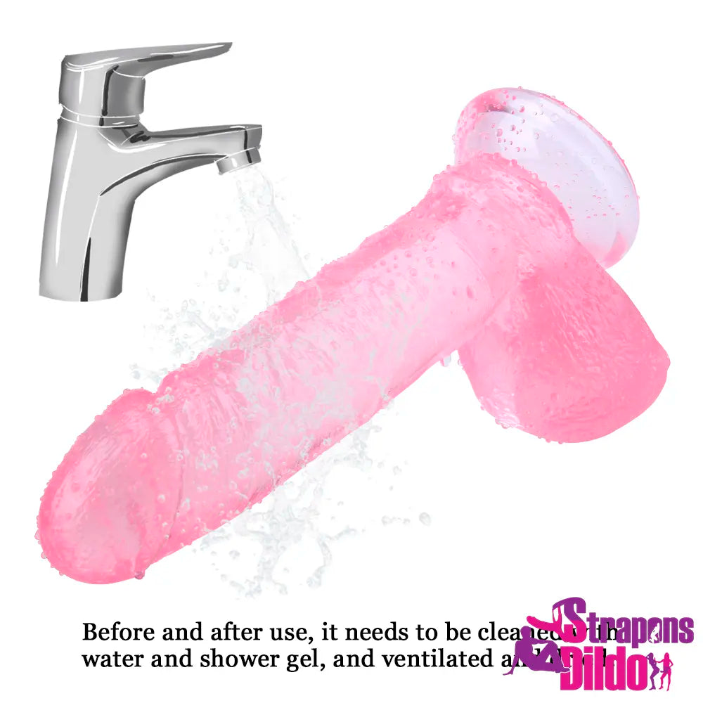 7.87in Realistic Flesh Feeling Strap On Dildo With Removable Vac-U-Lock - Strap ons Dildo