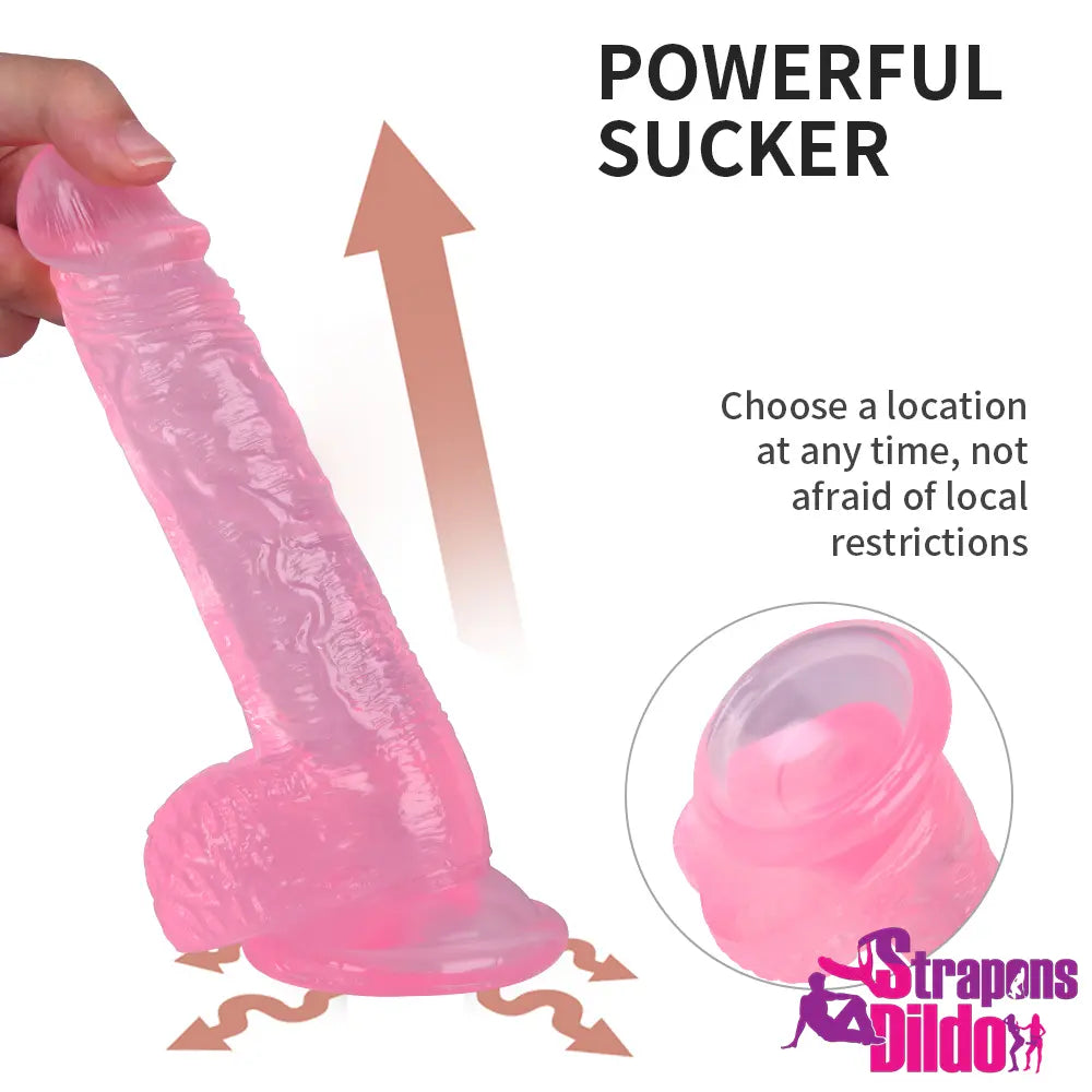 7.09in Realistic Strap On Dildo For Anal Vaginal Adult Sex Toy - Strap ons Dildo