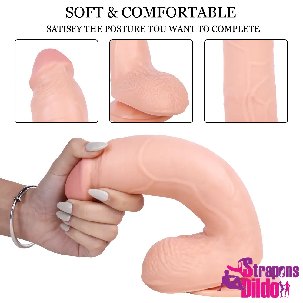 8.9in Thick Real Touching Feeling Big Strap On Dildo Adult Sex Toy - Strap ons Dildo