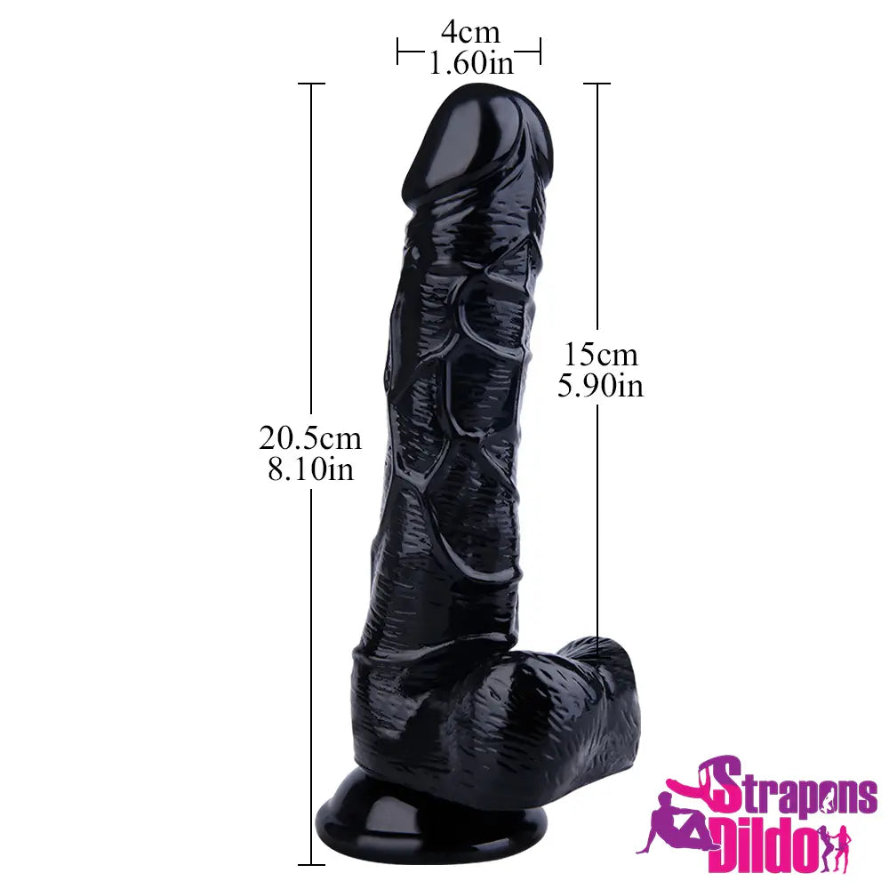 8.1in Realistic Big Strap On Dildo For Lesbian Strapon Sex Dildo - Strap ons Dildo