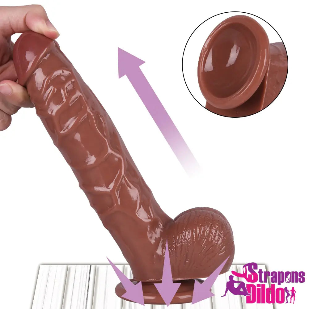 8.86in Realistic Big Strap On Dildo Anal Vaginal Sex Toy For Females - Strap ons Dildo