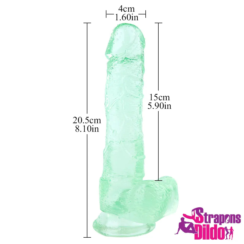 8.1in Realistic Big Strap On Dildo For Lesbian Strapon Sex Dildo - Strap ons Dildo