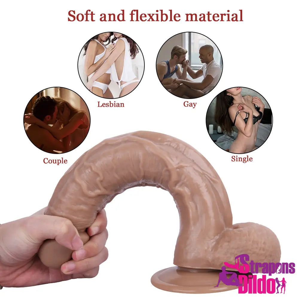 11.42in Real Touching Feeling Huge Strap On Dildo Adult Love Toy - Strap ons Dildo