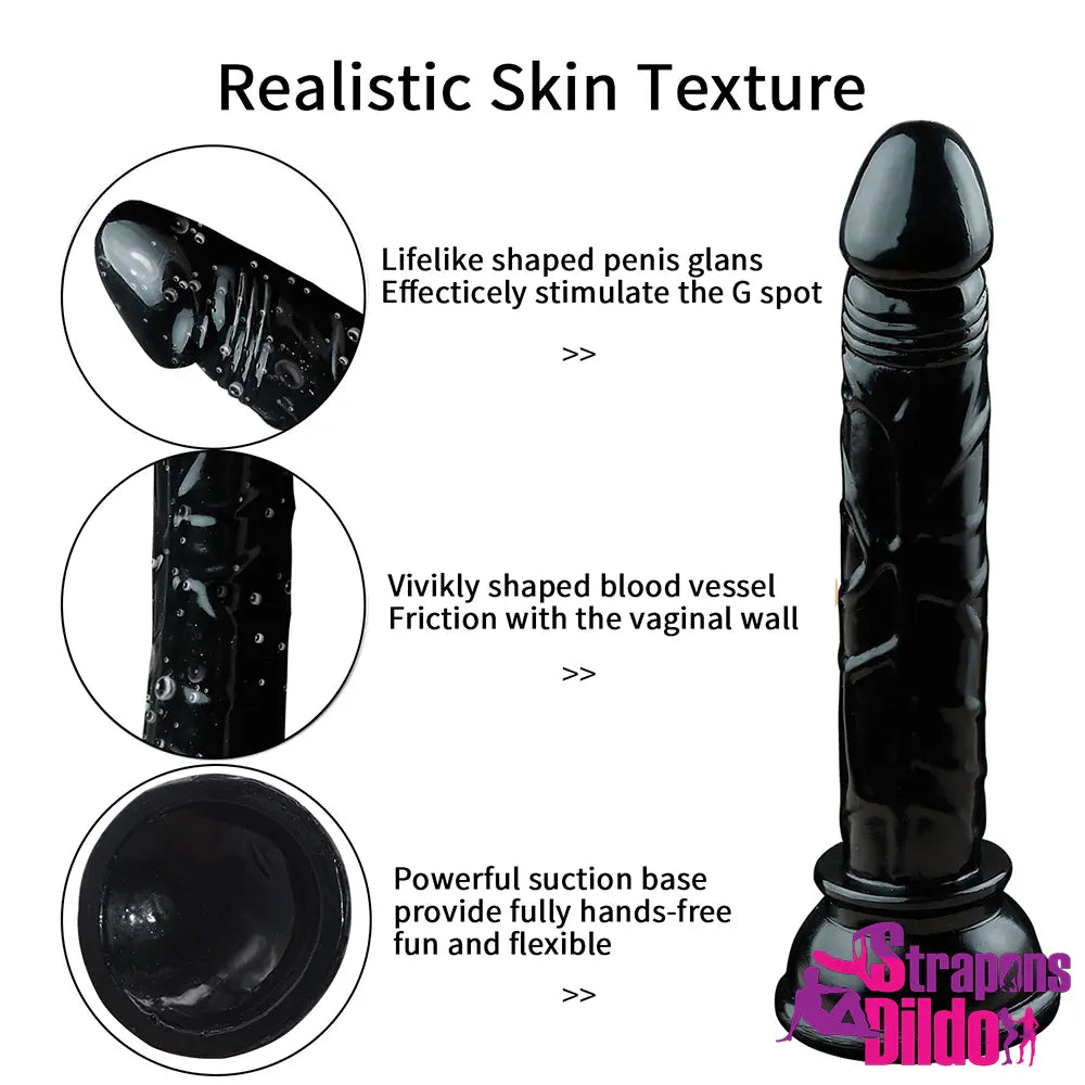 5.9in Realistic Skin Texture Strap on Dildo For Women Men Orgasm - Strap ons Dildo