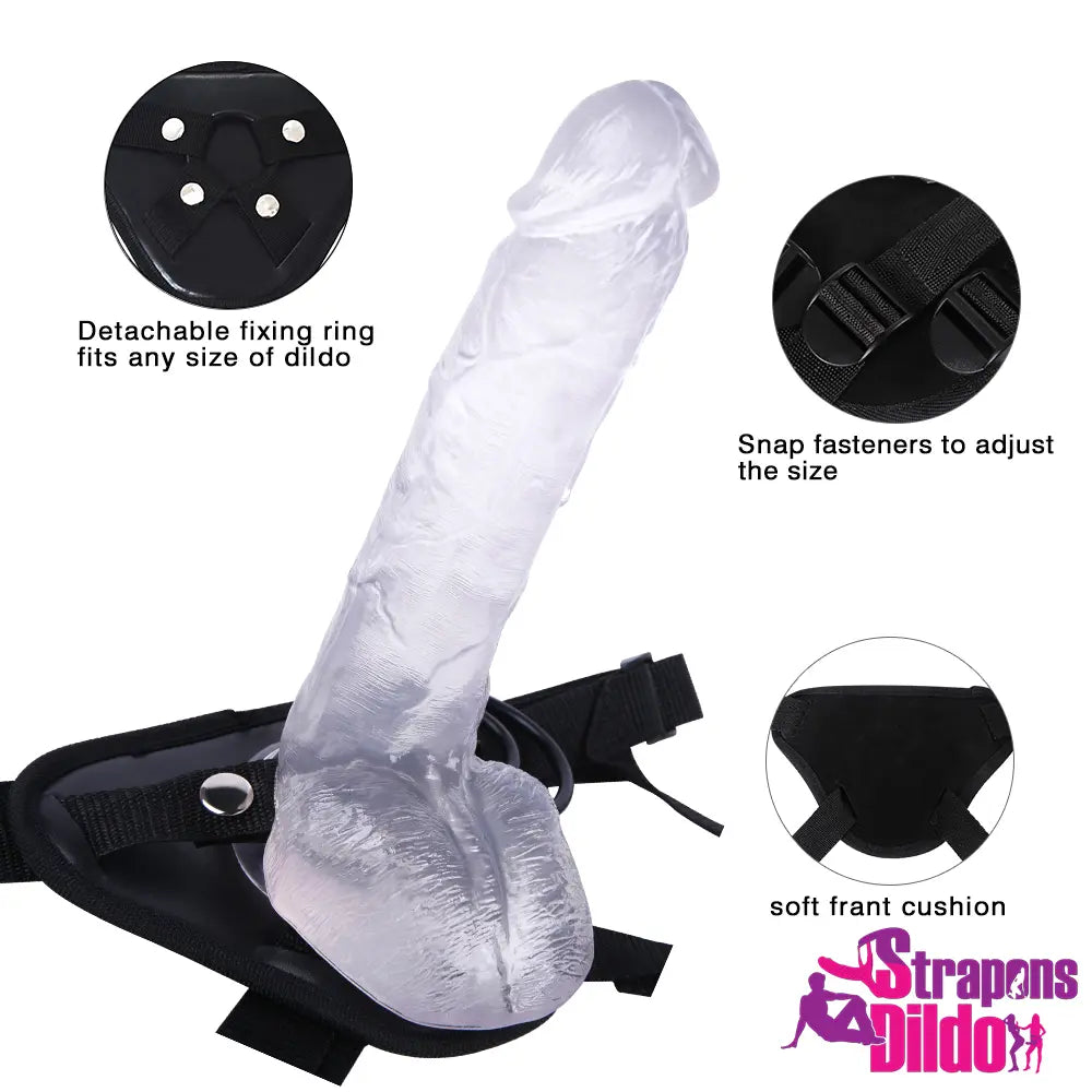 8.27in Lifelike Silicone Big Strap On Dildo For Anal Stimulation - Strap ons Dildo