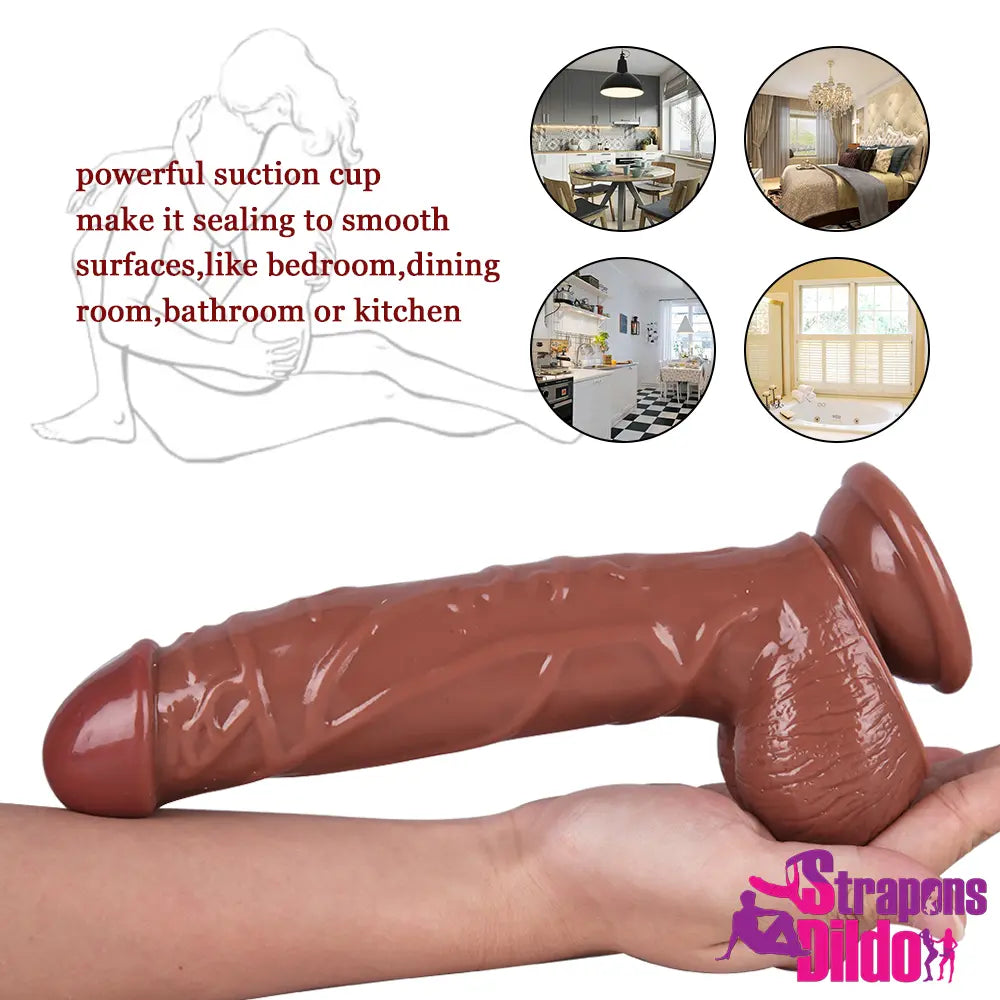 8.86in Realistic Big Strap On Dildo Anal Vaginal Sex Toy For Females - Strap ons Dildo