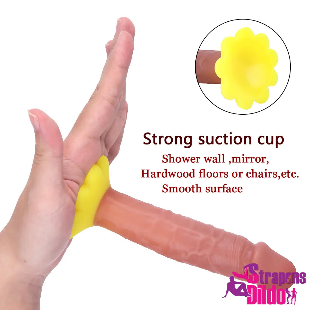 5.9in Real Feeling Soft Small Strap On Dildo With Sucker Cup Love Toy - Strap ons Dildo