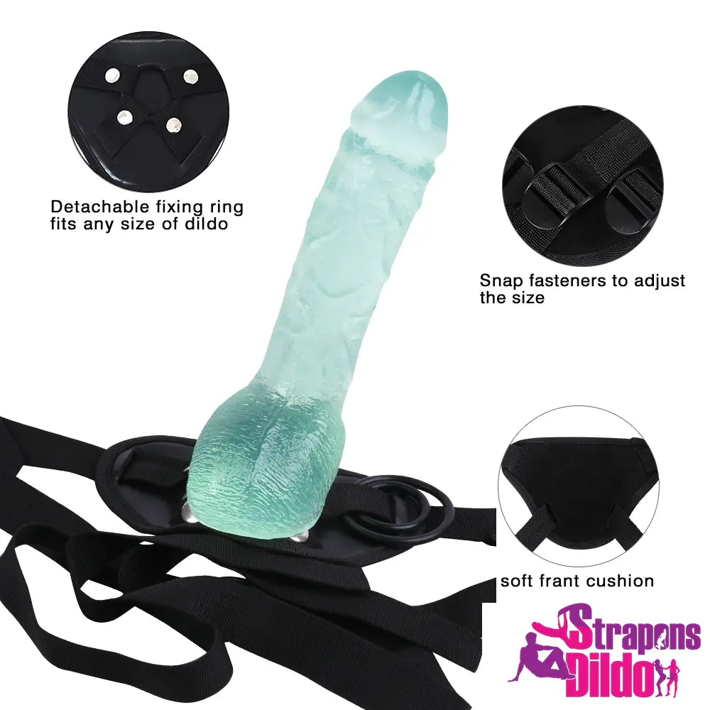 9.84in Realistic Big Strap On Dildo Dick Cock Dong Adult Sex Toy - Strap ons Dildo