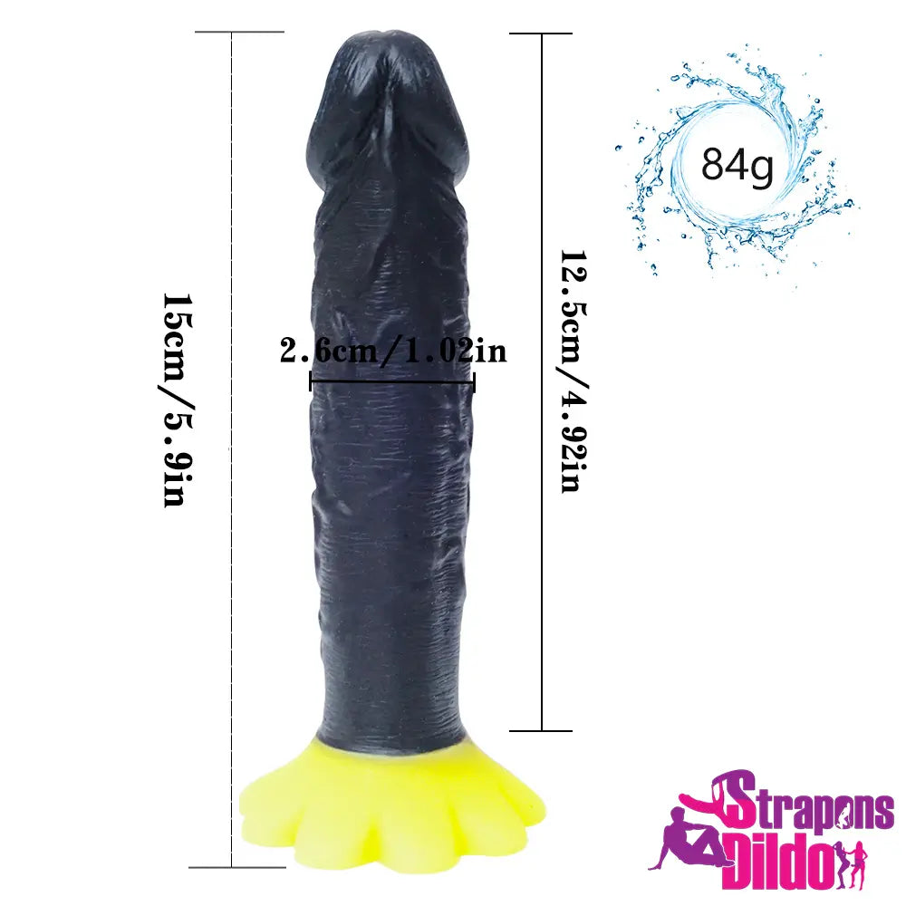 5.9in Real Feeling Soft Small Strap On Dildo With Sucker Cup Love Toy - Strap ons Dildo