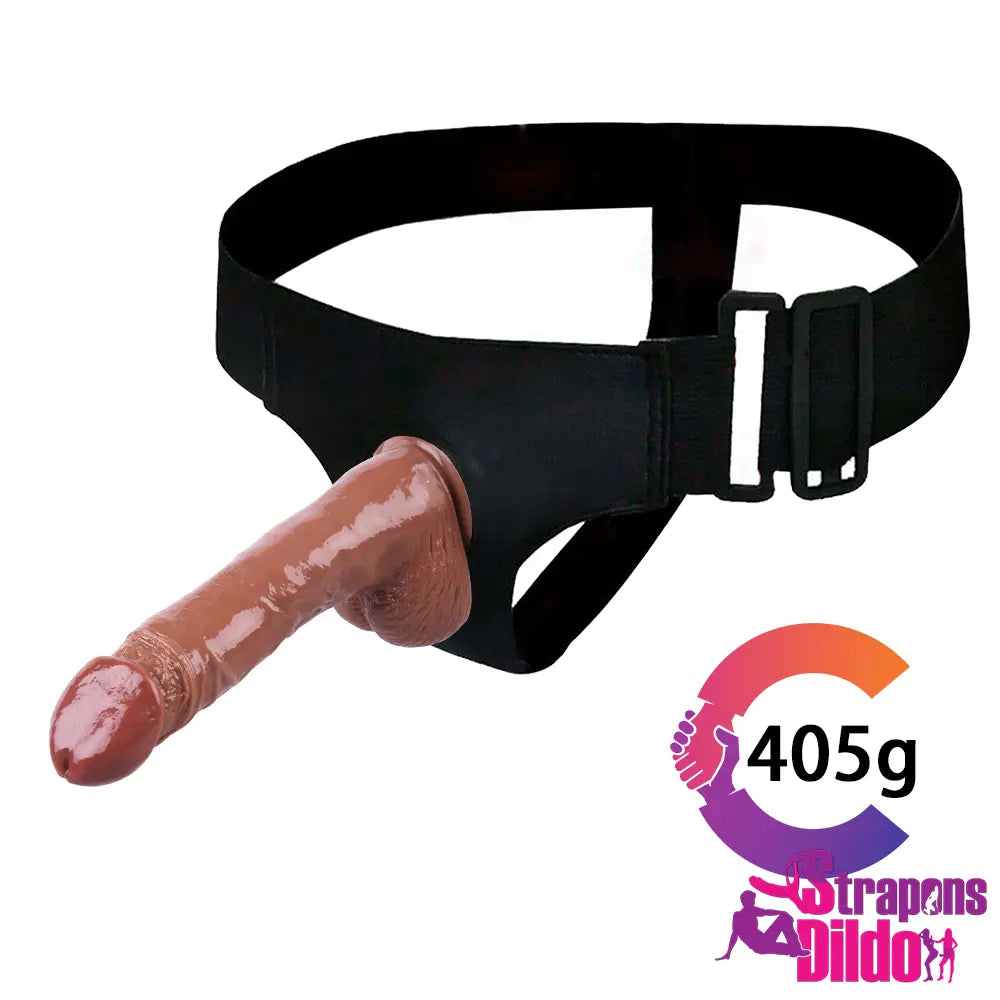 8.19in Realistic Strap On Dildo Clitoral Stimulator Lesbian Sex Toy - Strap ons Dildo