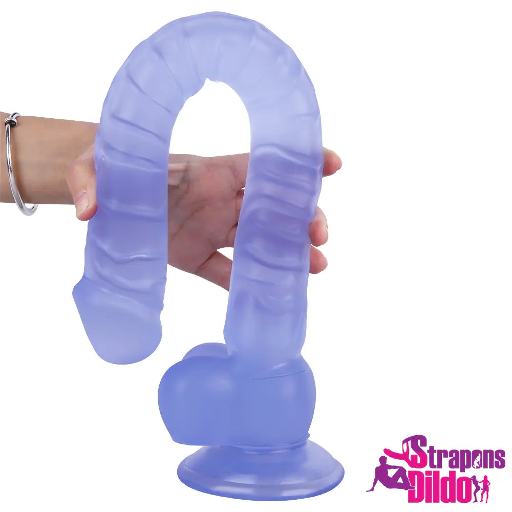 16.14in Lifelike Long Big Strap On Dildo For Anus Vagina Stimulation - Strap ons Dildo