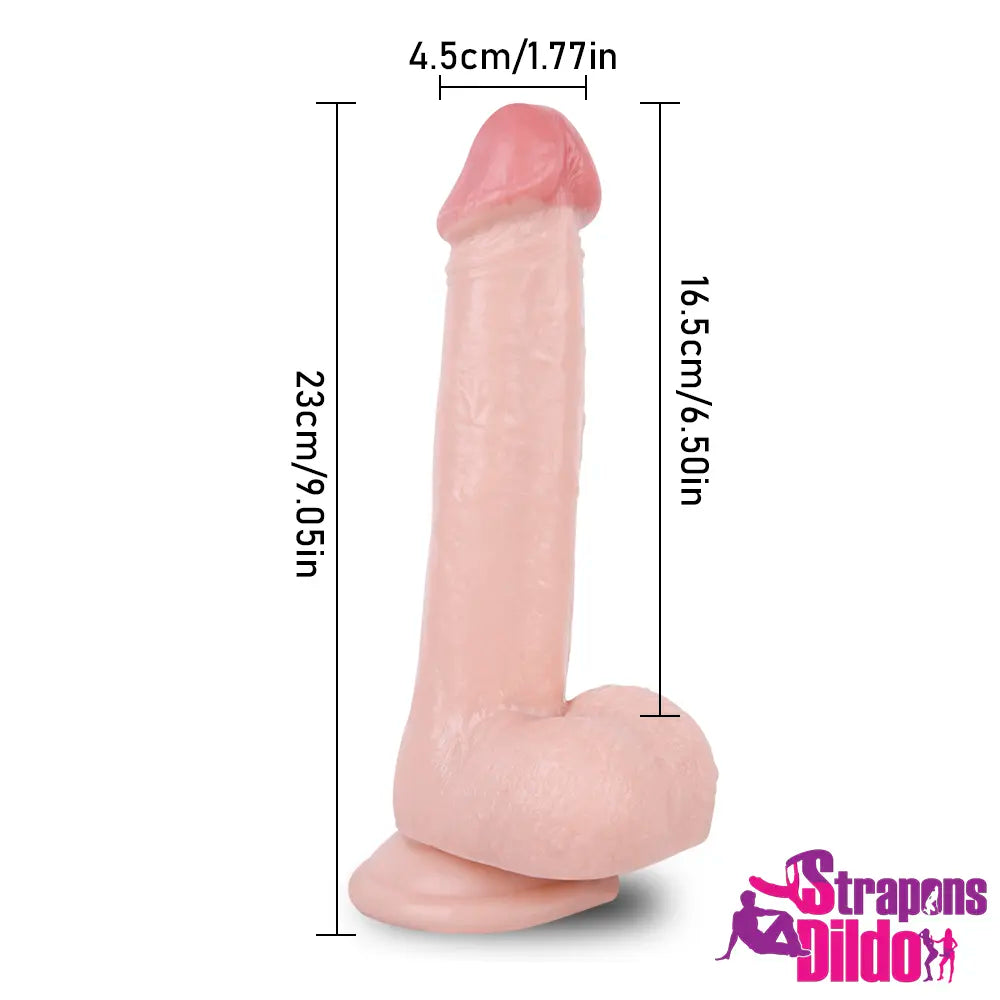 9.05in Real Big Strap On Dildo Penis Dick Sex Toy For Females - Strap ons Dildo