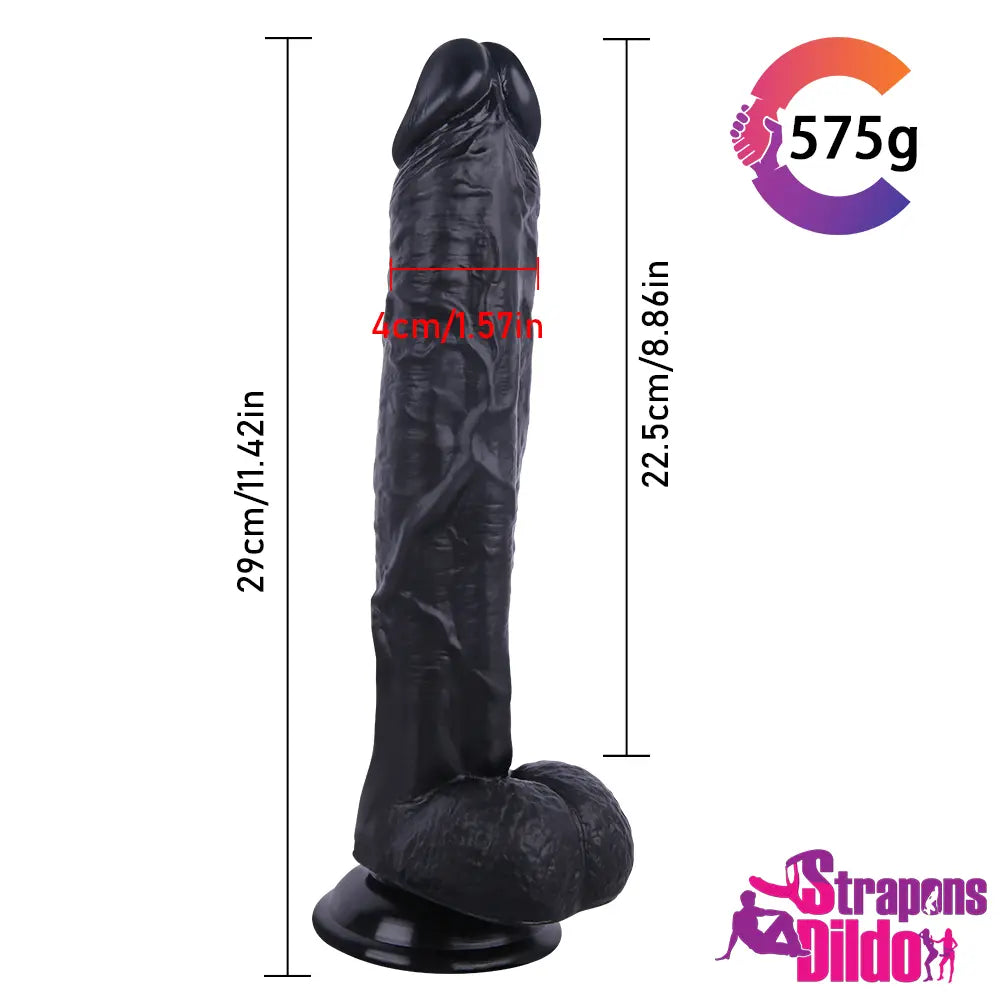 11.42in Real Touching Feeling Huge Strap On Dildo Adult Love Toy - Strap ons Dildo