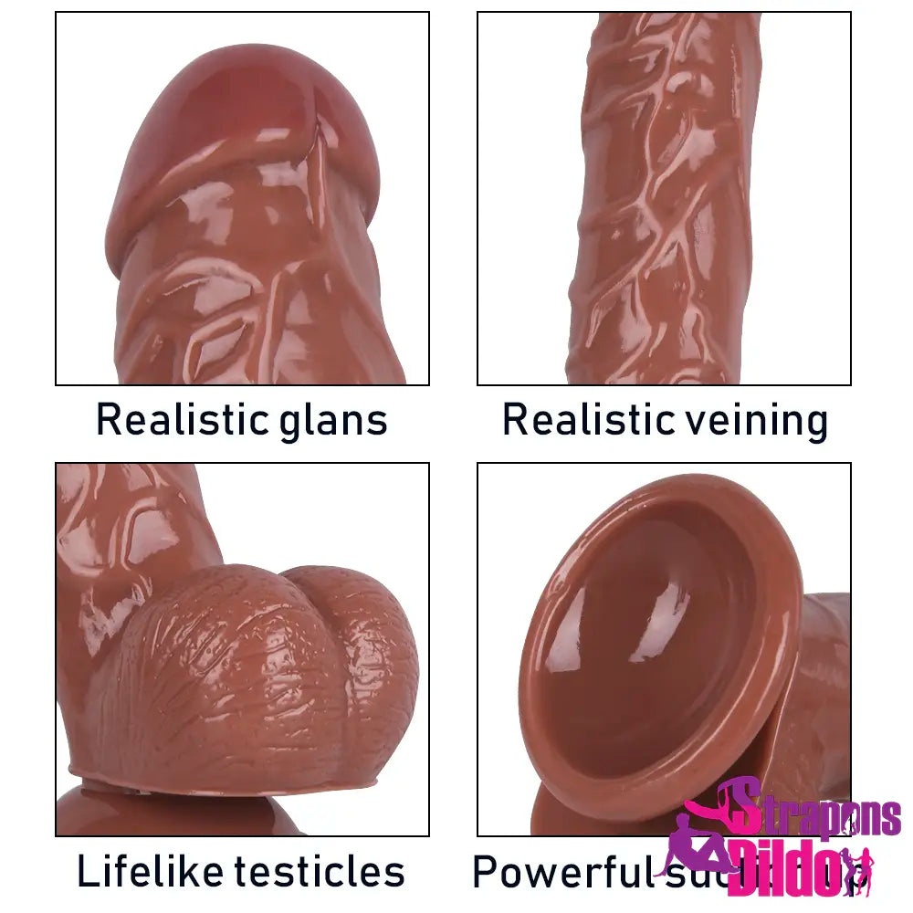 8.86in Realistic Big Strap On Dildo Anal Vaginal Sex Toy For Females - Strap ons Dildo