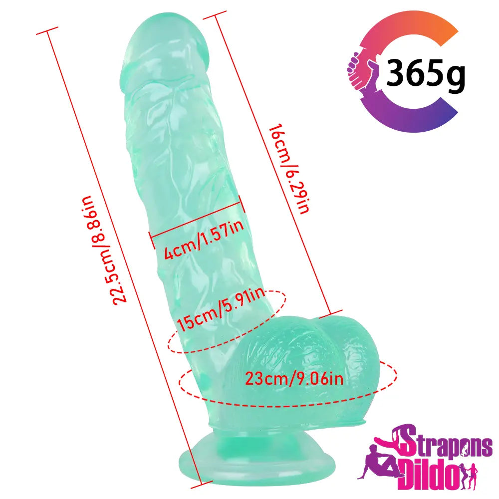 8.86in Realistic Big Strap On Dildo Anal Vaginal Sex Toy For Females - Strap ons Dildo