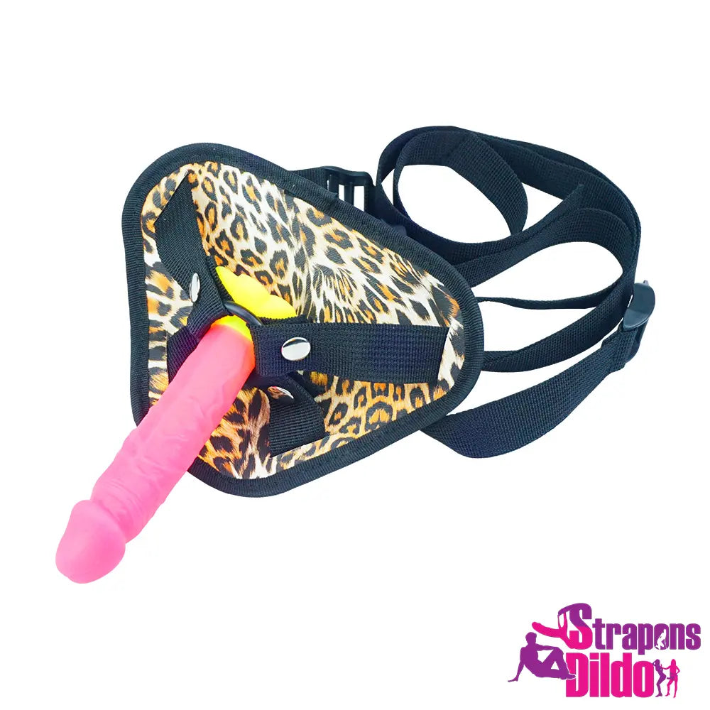 5.9in Dual Layer Silicone Small Strap on Dildo For Vagina Anus Orgasm - Strap ons Dildo